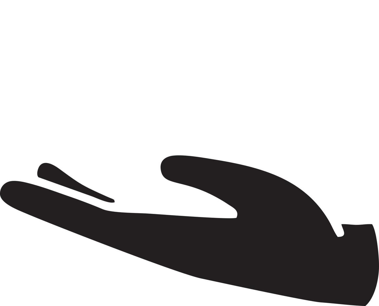 Hand icon symbol vector image. Illustration of the isolated finger hand touch human design. EPS 10