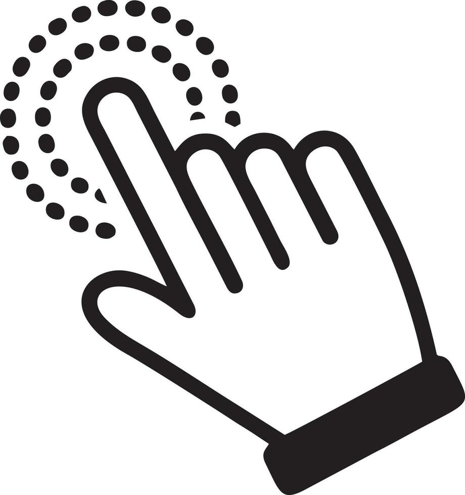 Hand icon symbol vector image. Illustration of the isolated finger hand touch human design. EPS 10