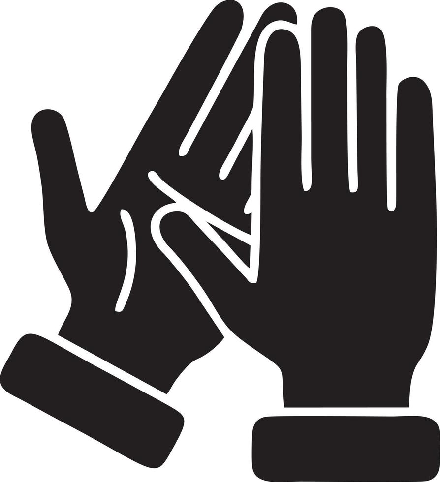 Hand icon symbol vector image. Illustration of the isolated finger hand touch human design. EPS 10