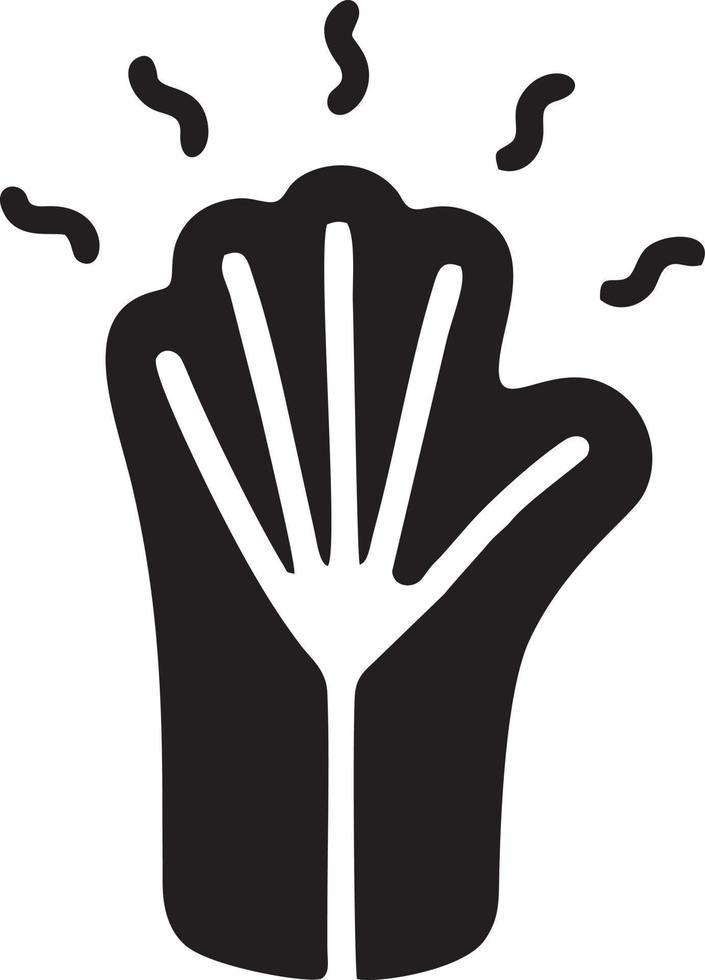 Hand icon symbol vector image. Illustration of the isolated finger hand touch human design. EPS 10