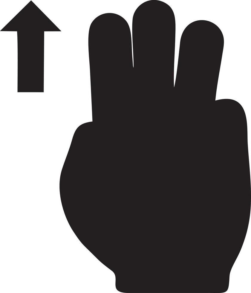 Hand icon symbol vector image. Illustration of the isolated finger hand touch human design. EPS 10