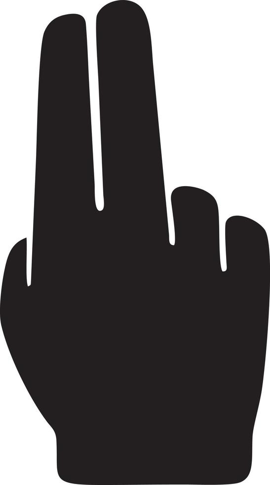 Hand icon symbol vector image. Illustration of the isolated finger hand touch human design. EPS 10