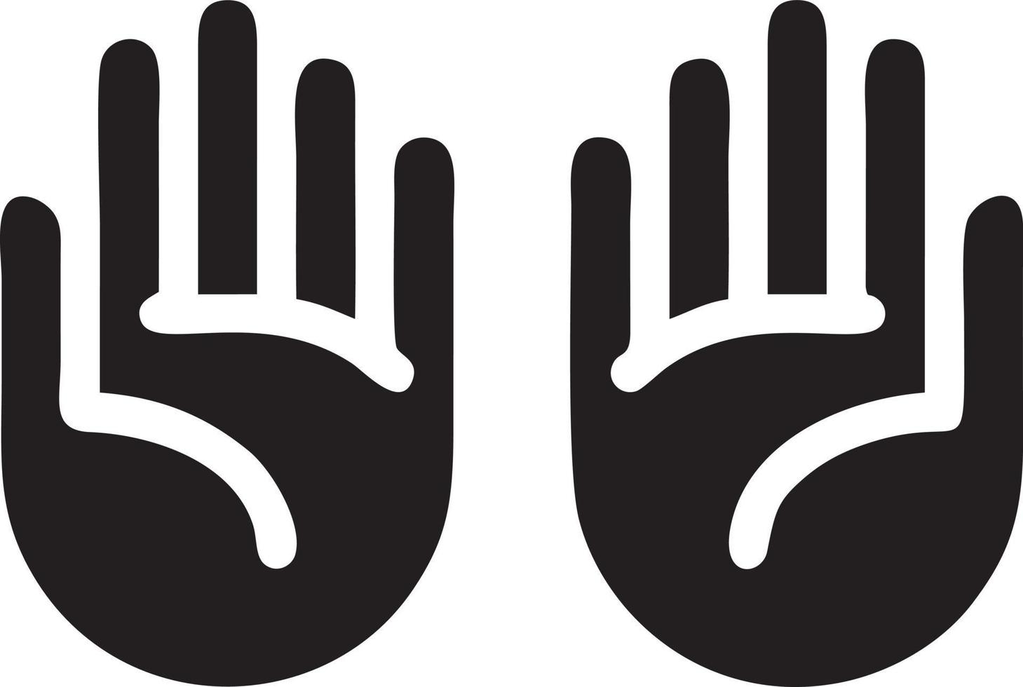 Hand icon symbol vector image. Illustration of the isolated finger hand touch human design. EPS 10