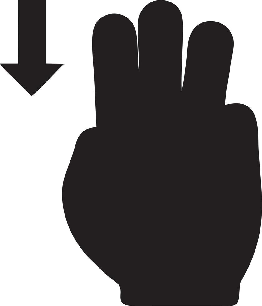 Hand icon symbol vector image. Illustration of the isolated finger hand touch human design. EPS 10