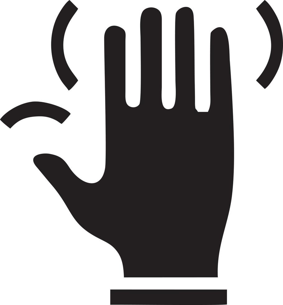 Hand icon symbol vector image. Illustration of the isolated finger hand touch human design. EPS 10