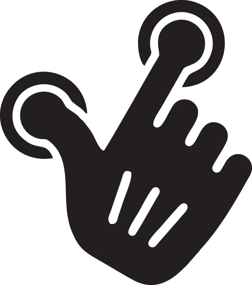 Hand icon symbol vector image. Illustration of the isolated finger hand touch human design. EPS 10