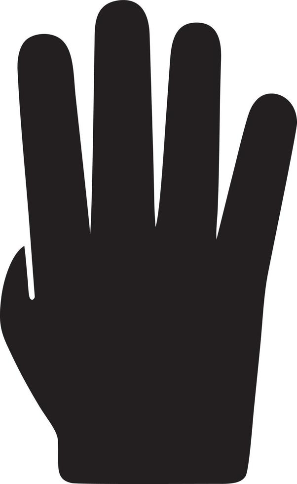 Hand icon symbol vector image. Illustration of the isolated finger hand touch human design. EPS 10