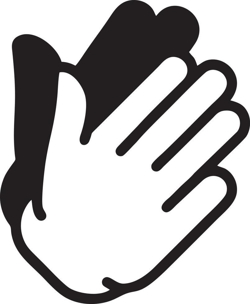 Hand icon symbol vector image. Illustration of the isolated finger hand touch human design. EPS 10