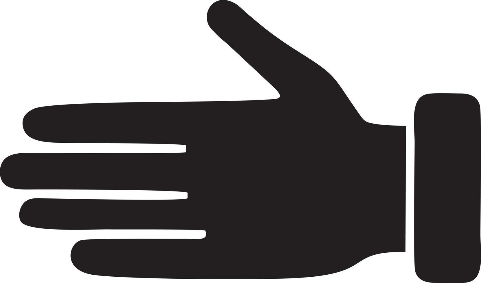 Hand icon symbol vector image. Illustration of the isolated finger hand touch human design. EPS 10