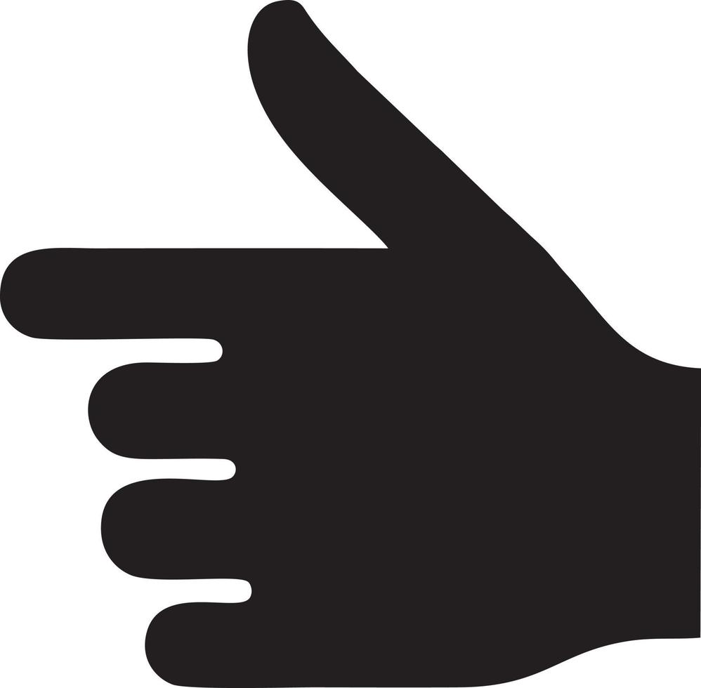 Hand icon symbol vector image. Illustration of the isolated finger hand touch human design. EPS 10