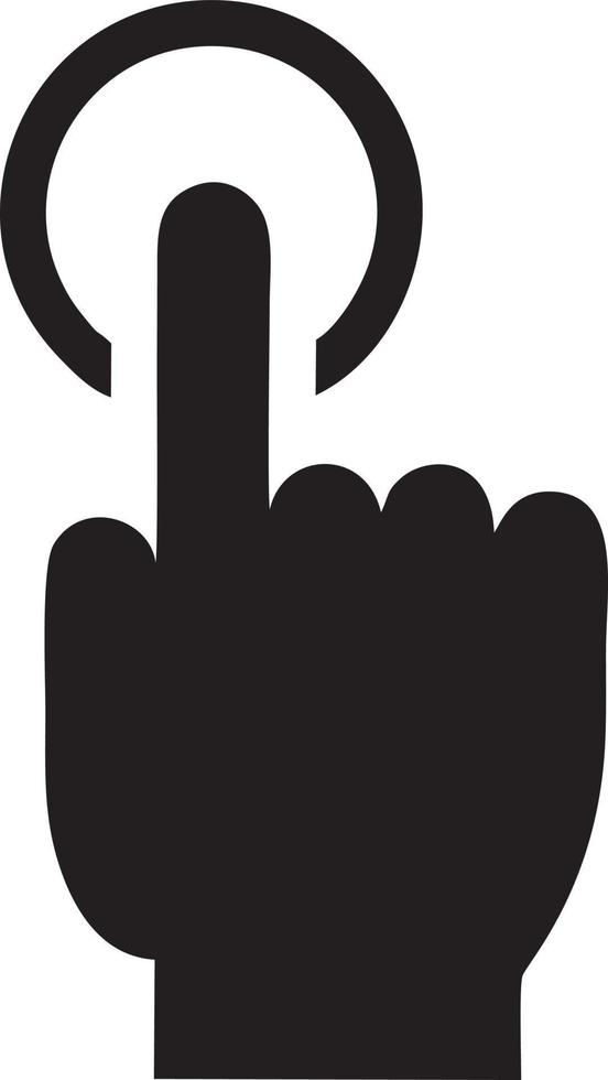 Hand icon symbol vector image. Illustration of the isolated finger hand touch human design. EPS 10
