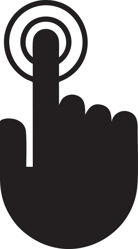 Hand icon symbol vector image. Illustration of the isolated finger hand touch human design. EPS 10