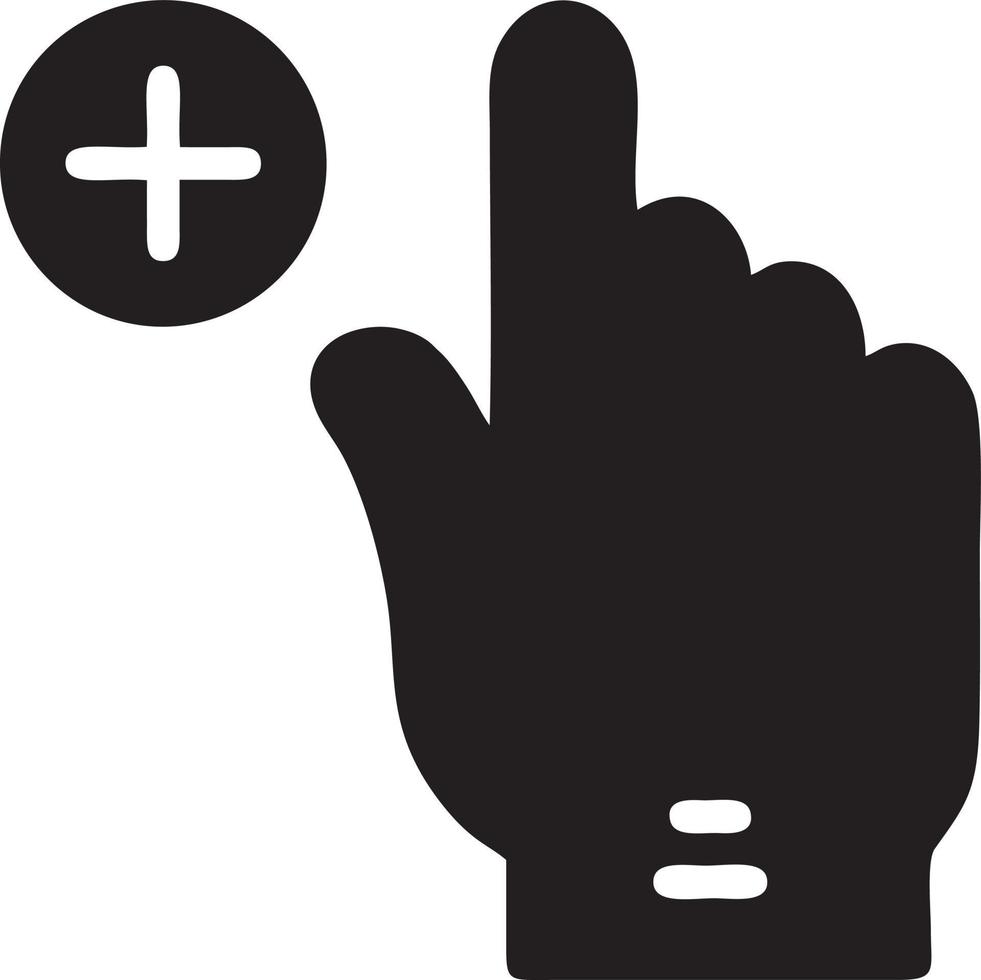 Hand icon symbol vector image. Illustration of the isolated finger hand touch human design. EPS 10