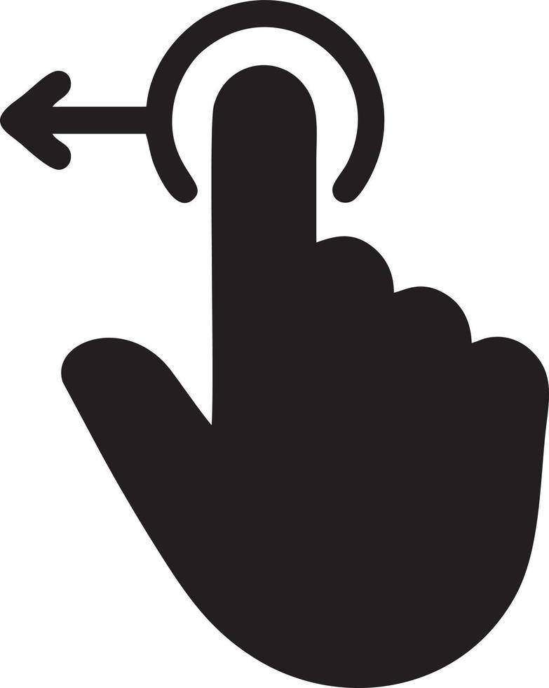 Hand icon symbol vector image. Illustration of the isolated finger hand touch human design. EPS 10