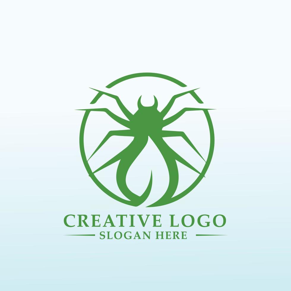 a logo for a new pest control company ant icon vector
