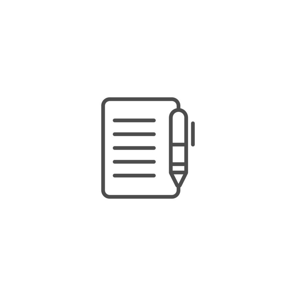 notebook and archive simple icon vector