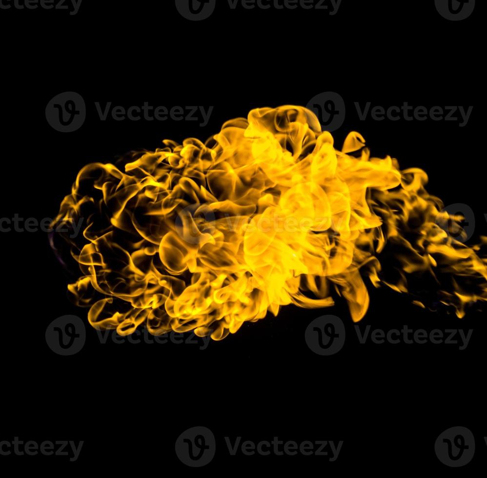 Fire flame isolate on black background. Burn flames, abstract texture. Art design for fire pattern, flame texture. photo