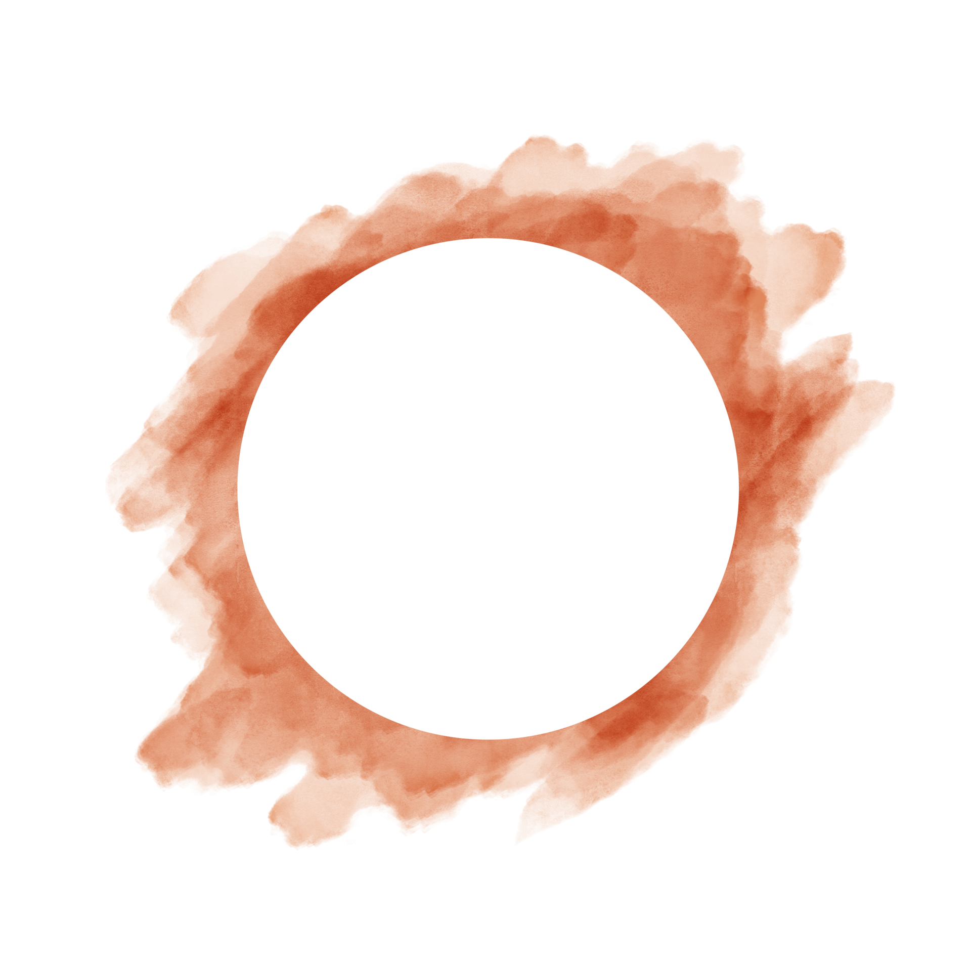 hand painted watercolor circles on a white background, Vector soft