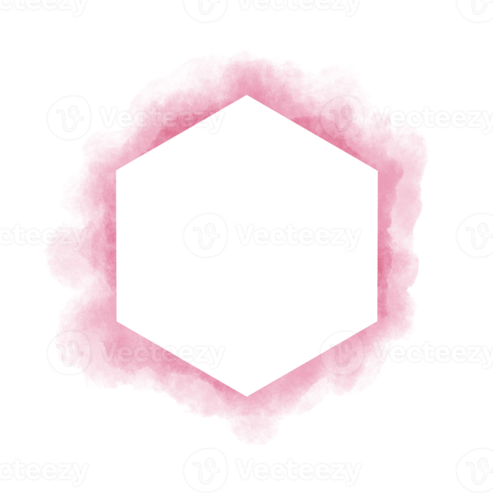 hand painted watercolor hexagon on a white background, Vector soft watercolor splatter background, Watercolor abstract shape isolated on white background, Paint splash png