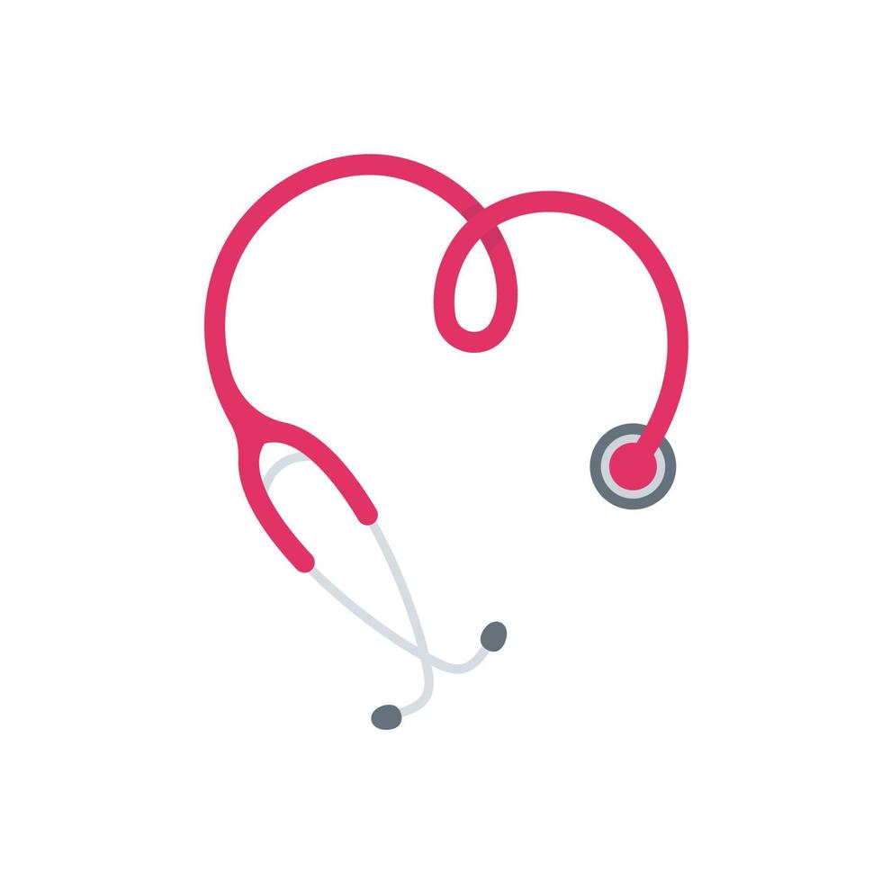 medical stethoscope of nurse and doctor to examine the patient's body vector