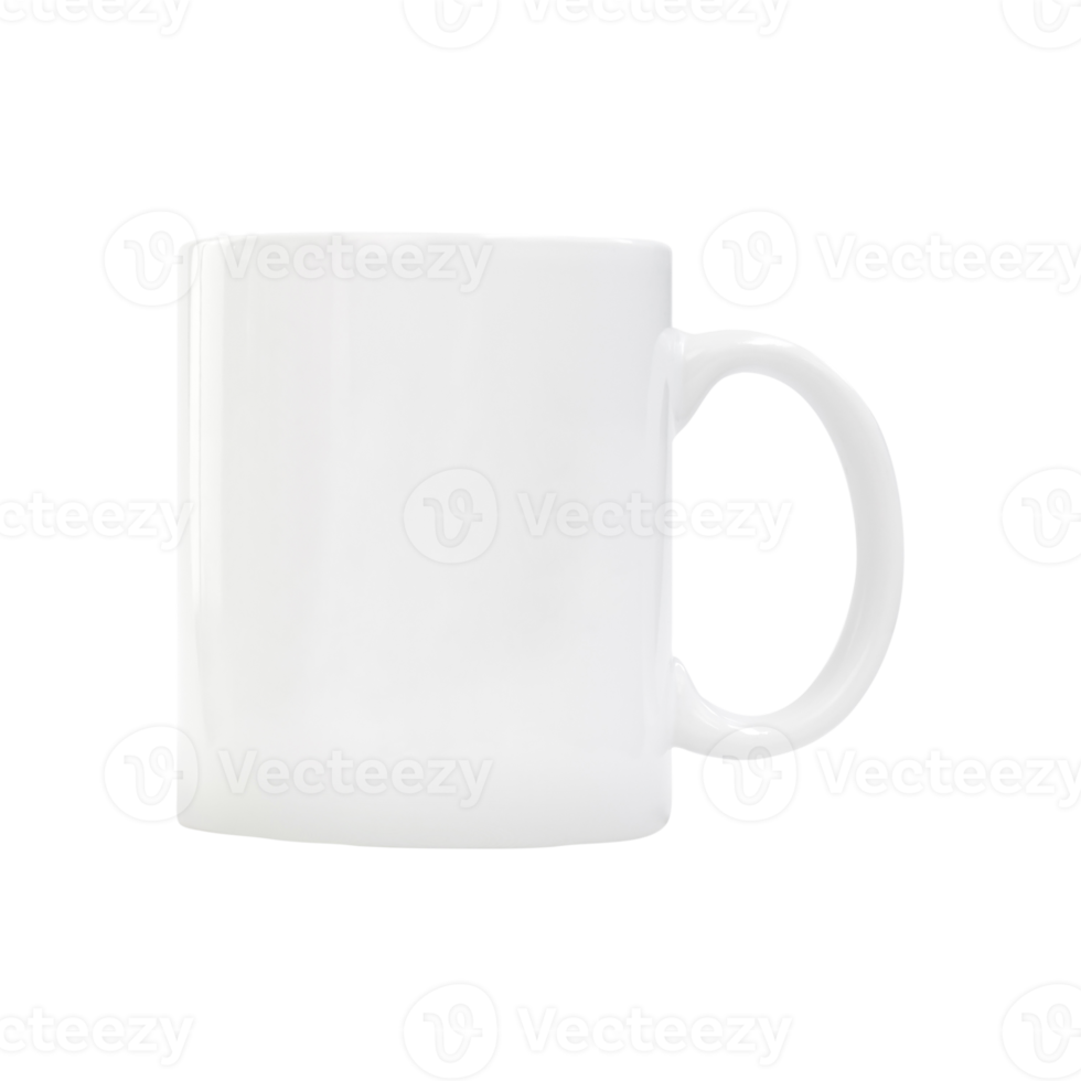 Ceramic white mug cup png