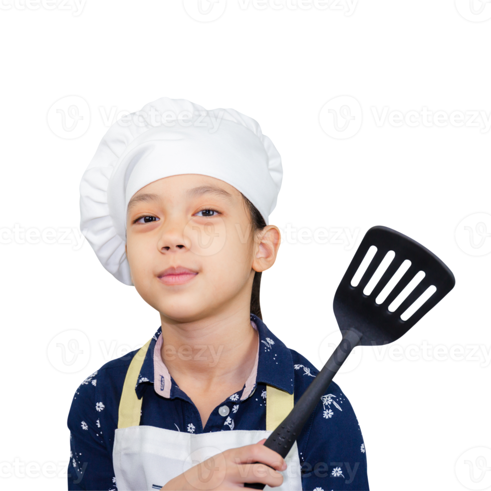 Dream career concept, Portrait of Happy Kid chef png