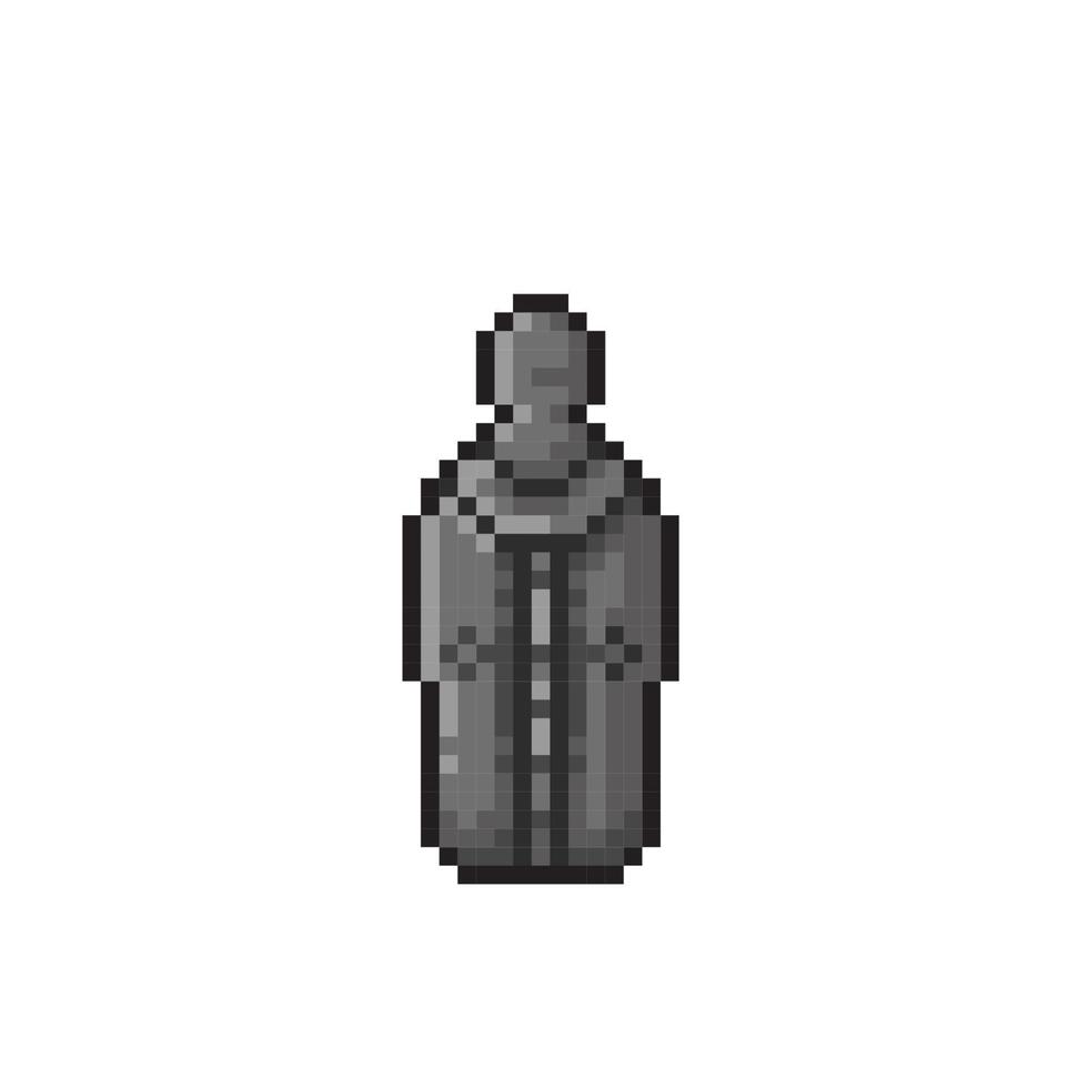 torture coffin in  pixel art style vector