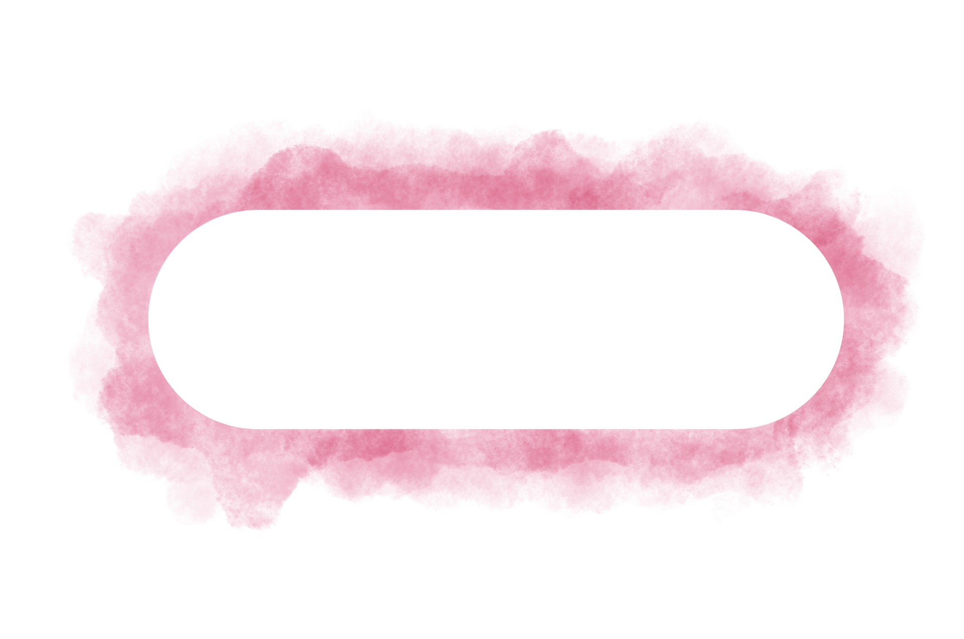hand painted watercolor rectangle on a white background, Vector soft