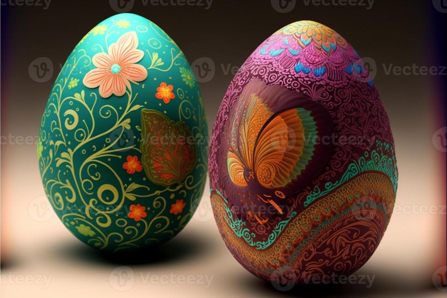 Decorative Colorful Easter eggs images for Easter day photo