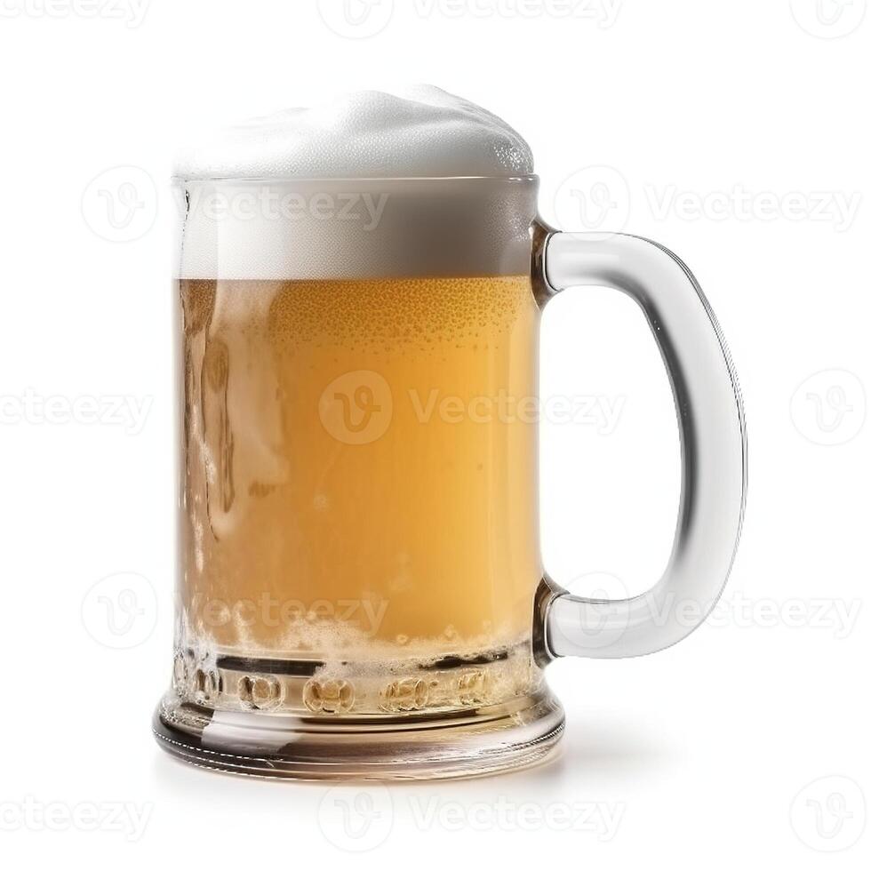 Mug Of Fresh Beer. photo