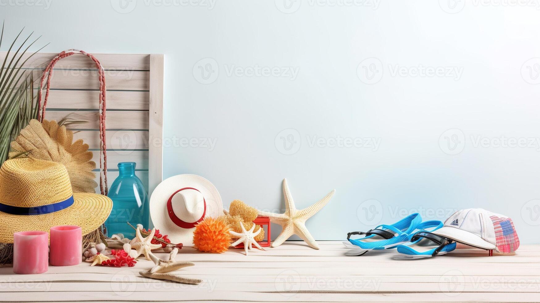 View Of Beach Accessories. photo