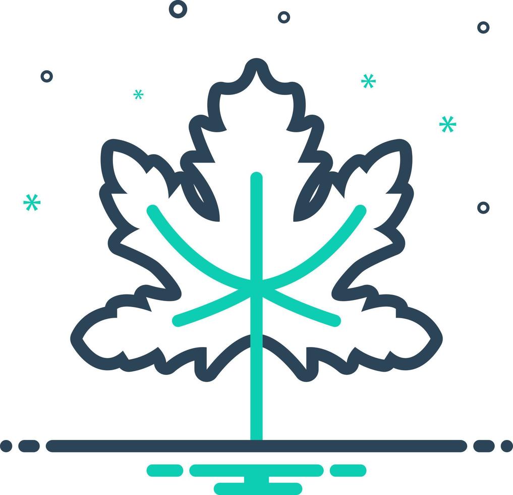 mix icon for maple vector