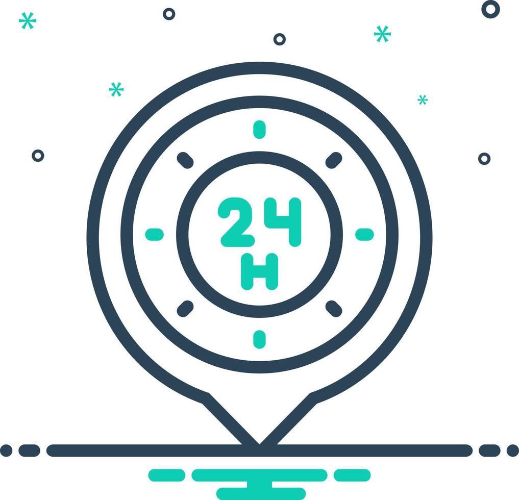 mix icon for always vector