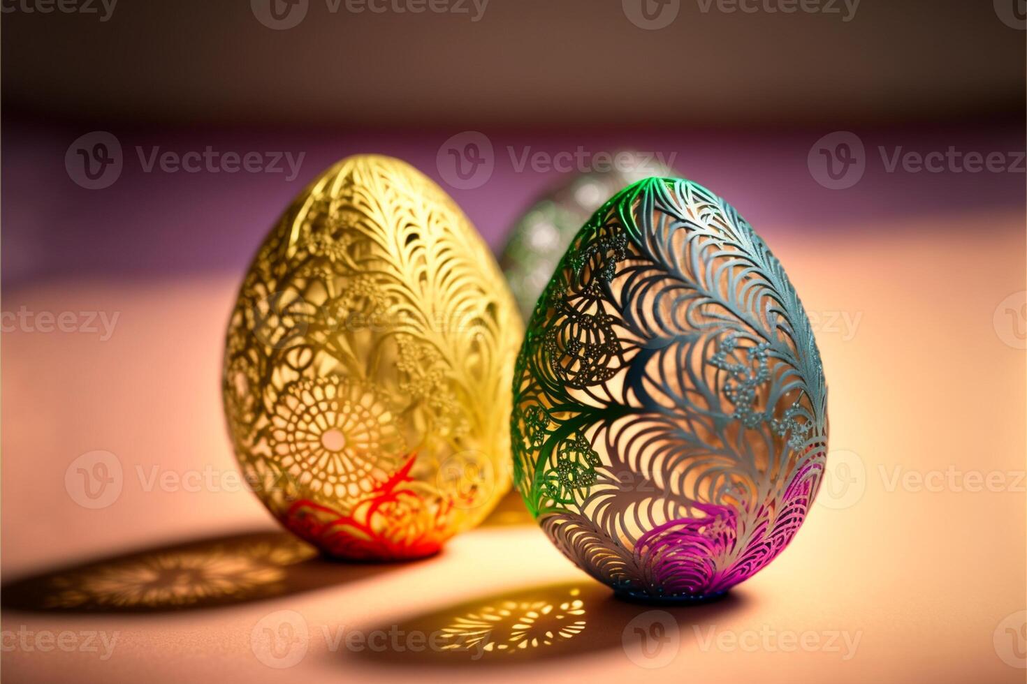 Decorative Colorful Easter eggs images for Easter day photo