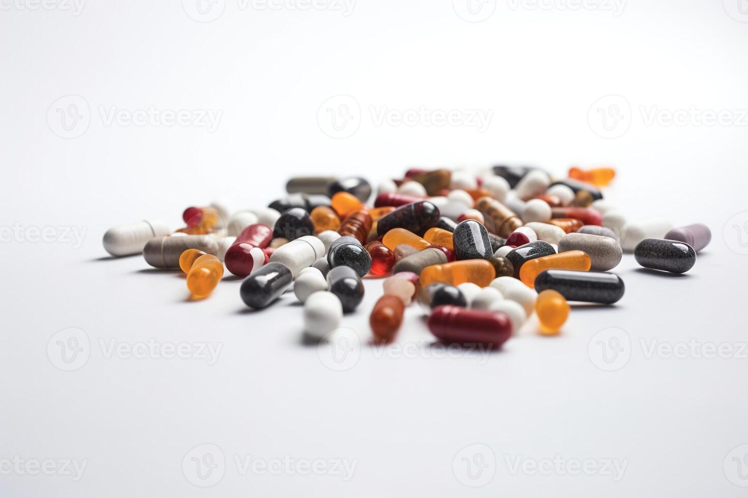 Medicine In A White Background. photo