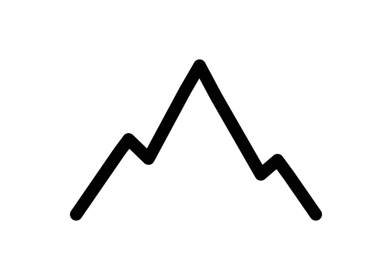 Mountain logo icon design template isolated vector