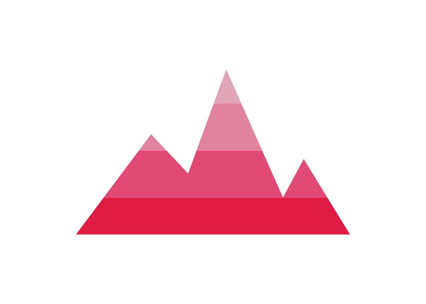 Mountain logo icon design template isolated vector