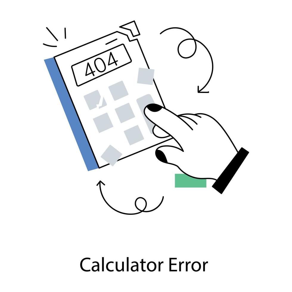 de moda calculadora error 22478472 Vector en Vecteezy