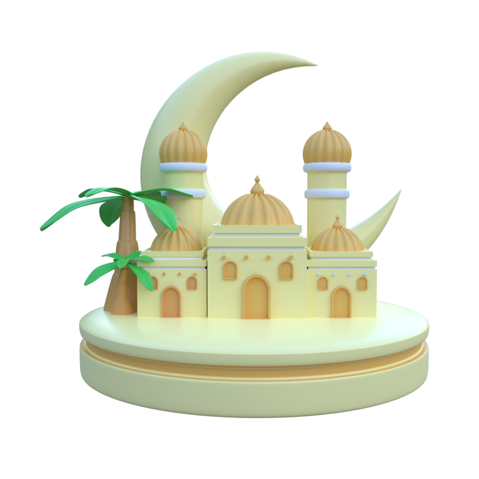 Ramadan Podium 3d Symbol png