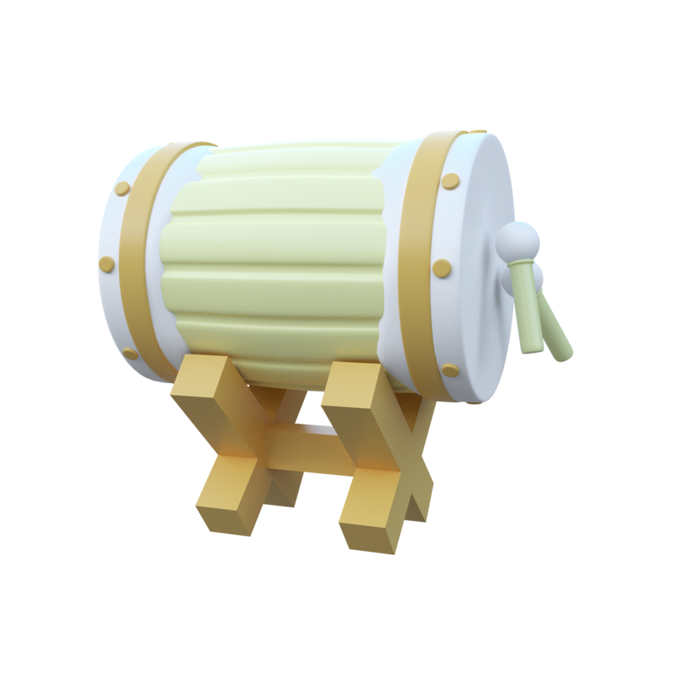 Bedug Drum 3D Icon png