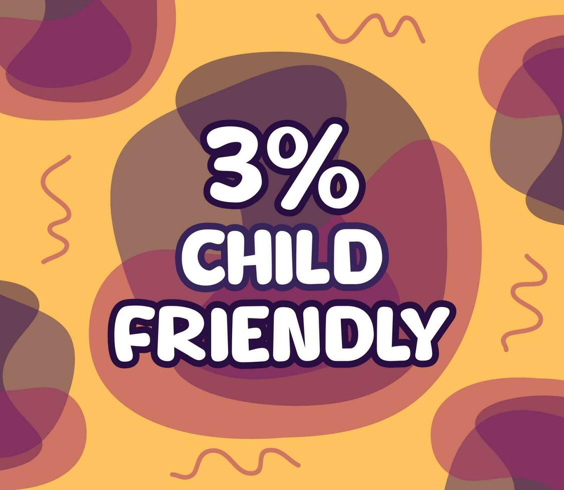 square shape banner vector, illustration of GMO percentage. interesting gradation design with child theme. vector