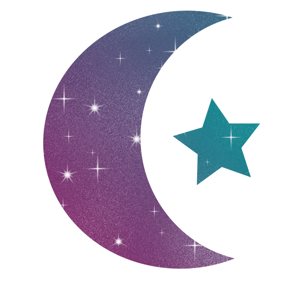 moon and star png