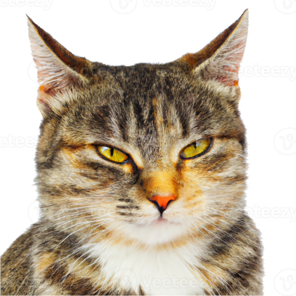 grå tabby katt ai transparent png