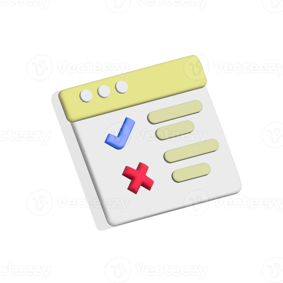 3d to do check list, checklist 3d icon png