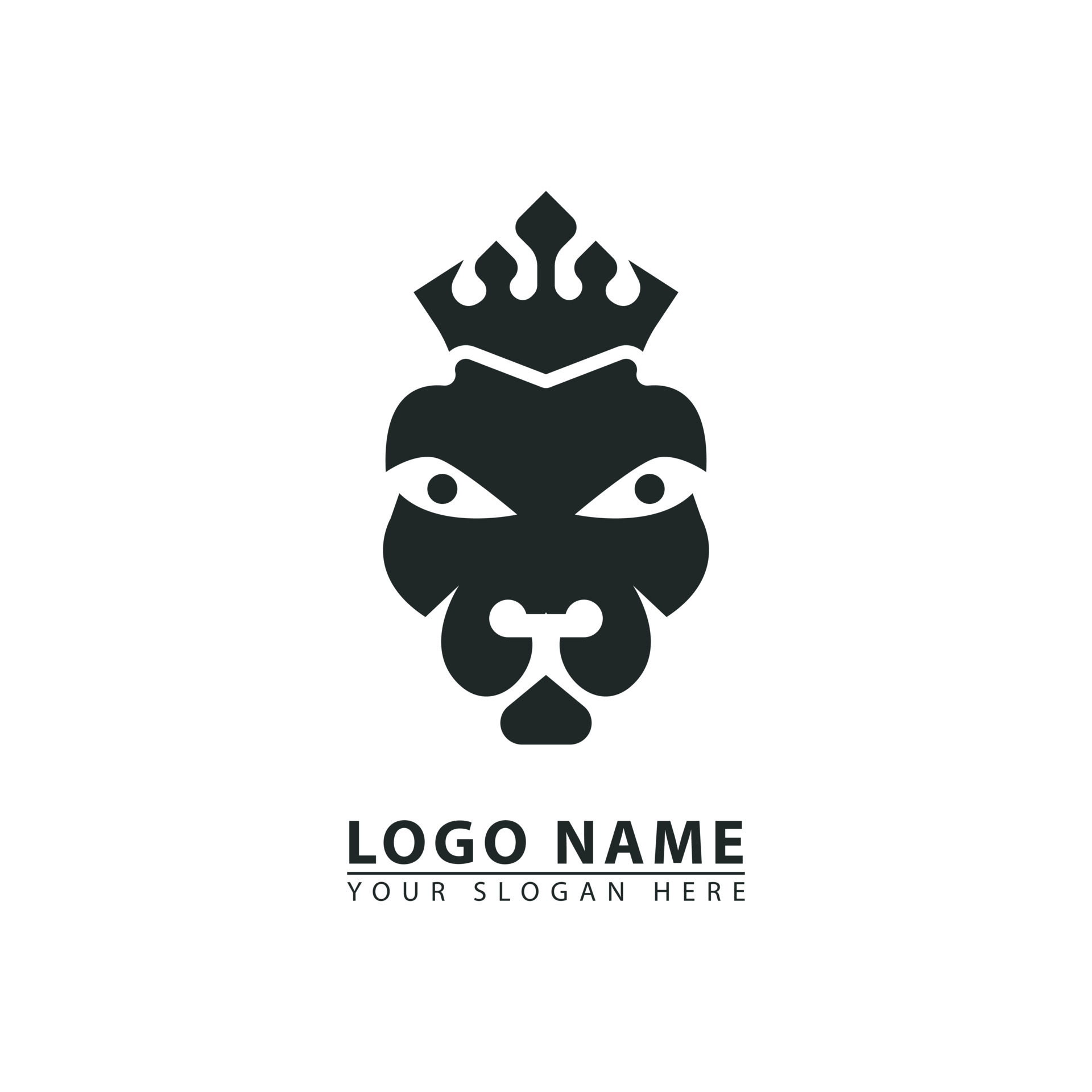 lion king logo icon vector. 22478859 Vector Art at Vecteezy