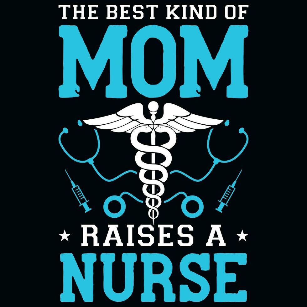 Nurse mom tshirt design vector