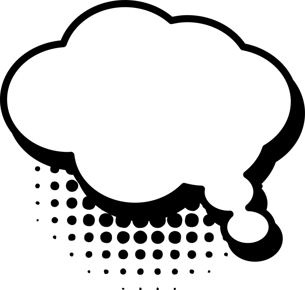 Thinking bubble png graphic clipart design