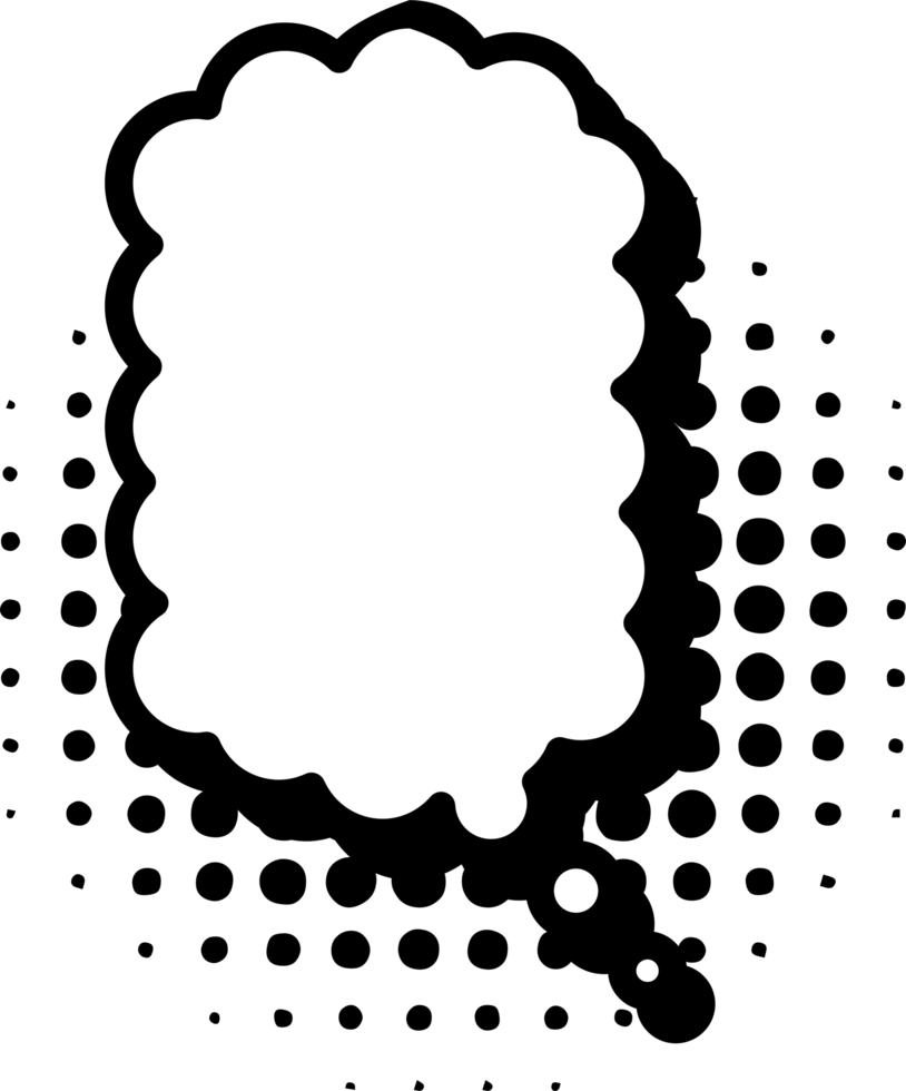 Thinking bubble png graphic clipart design