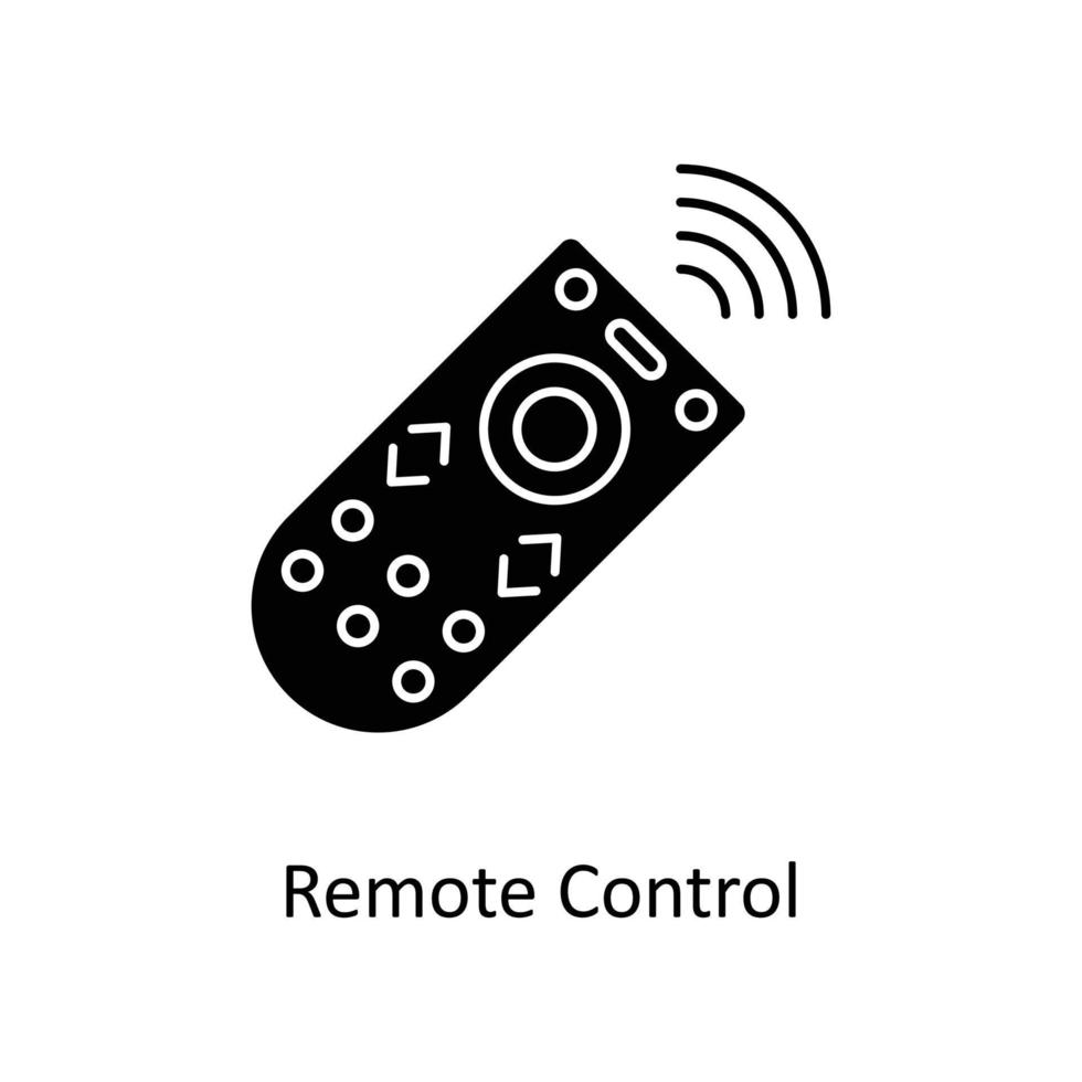 remoto controlar vector sólido iconos sencillo valores ilustración valores