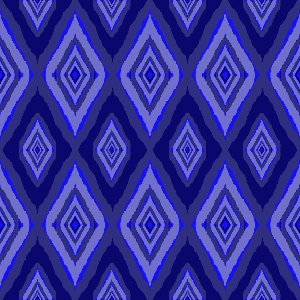 blue geometric ethnic pattern traditional illustration background photo